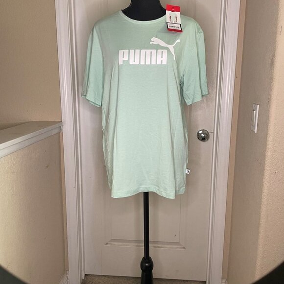 PUMA Women's Classics Tee Shirt -  Green- medium - Picture 1 of 5